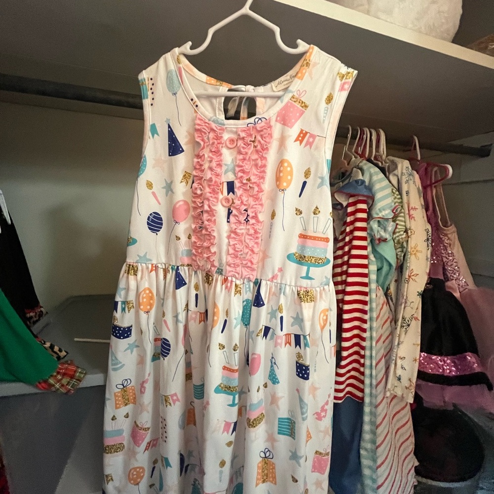 Colorful Kids Birthday Party Dress